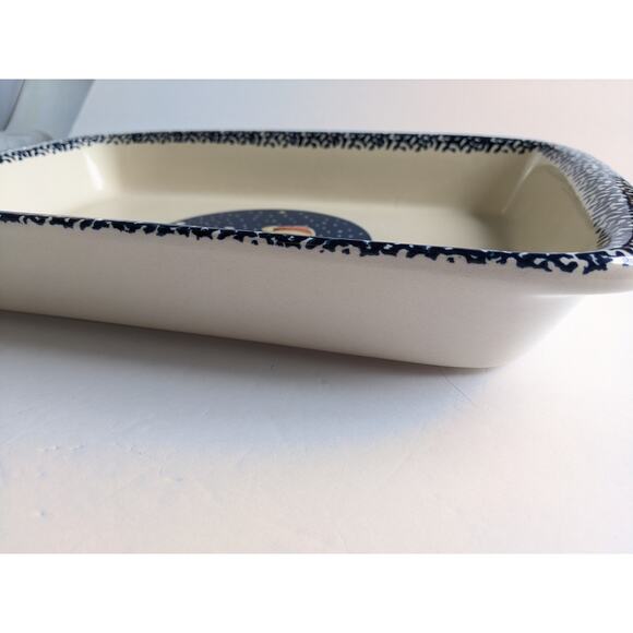 Vtg Christmas Casserole Baking Dish Holiday Bear Family ABC Distributing 9x14 - Picture 6 of 12